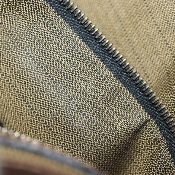 FENDI Zucca Canvas Mamma Baguette Shoulder Bag Black Brown gold Auth 145885V - Picture 13 of 16